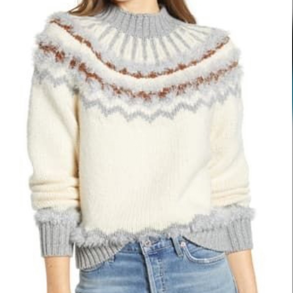 Lou&Grey Fair aisle cozy sweater womens Holliday